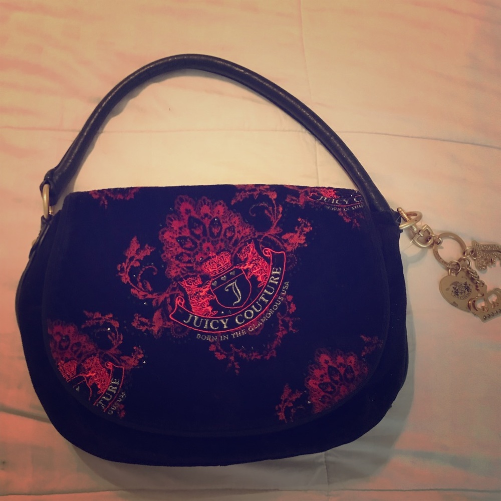 Juicy Couture Velvet Handbag w/ Charms